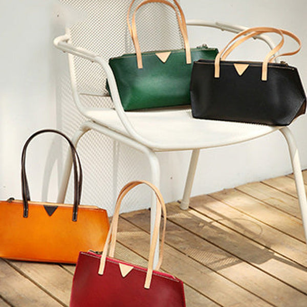 Handmade Vintage Womens Leather Handbags Unique Leather Womens Shoulder Purse