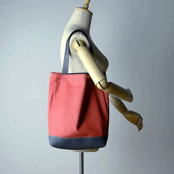 Womens Pink Red Nylon Shoulder Tote Bags Best Nylon Tote Handbag Shopper Bags Purse for Ladies