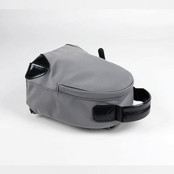 Womens Nylon Small Backpack Purse Light Gray Convertible Crossbody Bag Nylon Backpack Shoulder Bag for Ladies