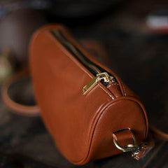 Brown LEATHER Saddle Side Bags WOMEN Contrast SHOULDER BAGs Small Crossbody Purse FOR WOMEN