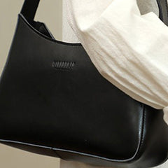 Cute LEATHER Side Bag Black WOMEN SHOULDER BAG Handbag Purse FOR WOMEN