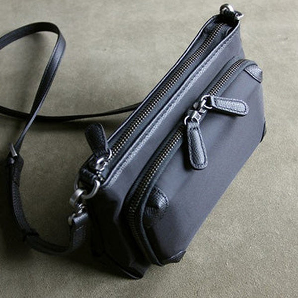 Stylish Womens Black NYLON Crossbody Wallet Purse Shoulder Wallet Bag Purse for Ladies