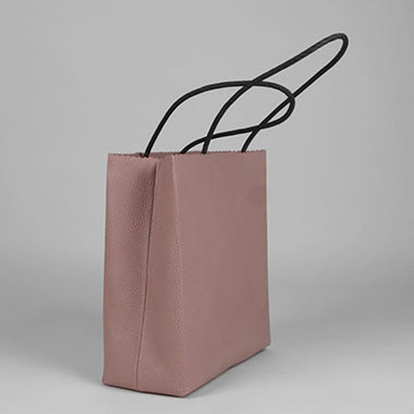 Cute Womens Small Pink Leather Shoulder Tote Bag Small Best Tote Shopper Bag Purse for Ladies