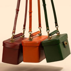 Womens Box Handbags Box Style Purse Box Purses Handbags Handmade Leather Box Bag Box Crossbody Bag