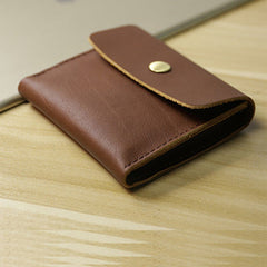 Cute Women Coffee Leather Card Wallet Coin Wallets Mini Change Wallets For Women