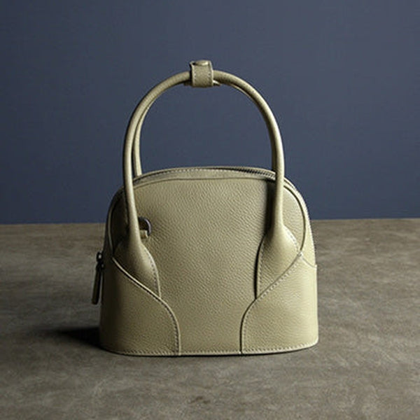 Small Womens Beige Leather Handbag Purse Leather Classic Beige Shoulder Bag Handbag Purse for Ladies