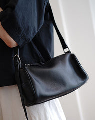 Brown Leather Box Shoulder Bag Trendy Women Coffee Cube Crossbody Purse for Women