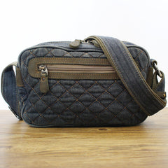 Blue Denim Womens Small Quilted Shoulder Bags Denim Quilted Side Bag Quilted Crossbody Bag For Men