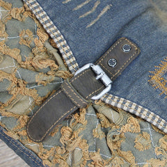 Denim Side Bags Womens Blue Denim Messenger Bag Vintage Denim Shoulder Bag For Women