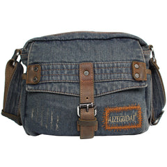 Blue Denim Small Messenger Bags Denim Small Side Bag Vintage Small Crossbody Bag For Men