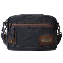 Blue Denim Mens Clutch bag Small Shoulder Bag Denim Small Messenger Bag For Men