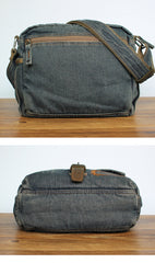 Blue Denim Small Messenger Bags Denim Small Side Bag Vintage Small Crossbody Bag For Men