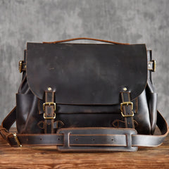 Handmade leather mens Briefcases Messenger bags Vintage Laptop Briefcases Business Briefcases - EverHandmade
