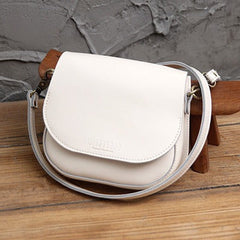 Cute Black LEATHER Flip Side Bag Handmade WOMEN Saddle Phone Crossbody BAG Purse FOR WOMEN