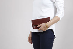 Genuine Leather Cute Long Slim Wallet Clutch Passport Wallet Purse For Women Girl