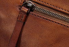 Genuine Leather Mens Briefcase Messenger Bag iPad Bag Chest Bag Bike Bag Cycling Bag for men