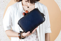 Handmade Genuine Leather Clutch Bag Crossbody Bag Shoulder Bag Purse For Women