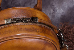 Vintage Womens Leather Backpack School Backpacks Purse Small Backpack For Women - EverHandmade