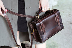 Handmade messenger bag satchel purse leather crossbody bag shoulder bag women