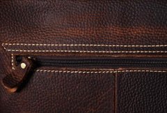 Vintage leather mens Small Messenger bag Shoulder Laptop bag Briefcases - EverHandmade