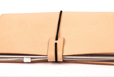 Handmade vintage leather notebook travel book diary journal