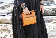 Handmade handbag purse leather crossbody bag purse shoulder bag for women