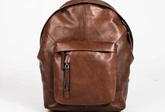 Handmade Leather Large Travel Bag Backpack Bag Shoulder Bag Laptop Women Leather Purse - EverHandmade