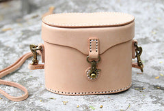 Handmade bucket purse leather crossbody bag purse shoulder bag for women - EverHandmade