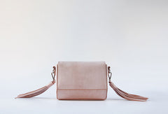 Handmade leather beige purse phone bag shoulder bag cossbody bag purse women - EverHandmade