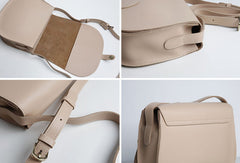 Genuine Leather Cute Crossbody Bag Saddle Bag Shoulder Bag Women Girl Fashion Leather Purse