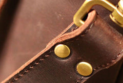 Genuine Leather Mens Cool Messenger Bag iPad Bag Chest Bag Bike Bag Cycling Evelope Cluth Bag For Men - EverHandmade