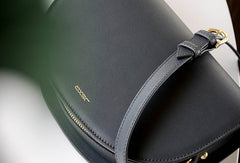 Genuine Leather Half Moon Bag Purse Crossbody Bag Shoulder Bag Purse For Women - EverHandmade