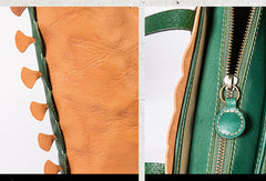 Handmade Genuine Leather Shopper Bag Bucket Bag Shoulder Bag Purse For Women - EverHandmade