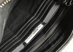 Genuine Leather Mens Clutch Cool Slim Wallet Zipper Clutch Wristlet Wallet for Men