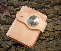 Handmade Leather billfold Mens Chain Biker Wallet Cool Leather Wallet With Chain Wallets for Men