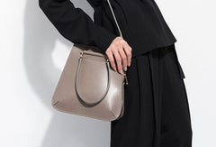 Genuine Leather handbag shoulder bag large tote for women leather shopper bag - EverHandmade