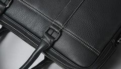 Handmade Leather Mens Cool Messenger Bag Work Bag Business Bag Briefcase Bag for men