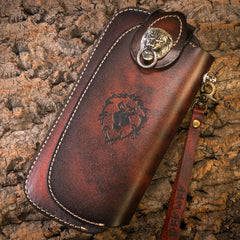 best biker wallet Handmade Biker Wallet Leather Biker Chain Wallets Cool Wallet On A Chain Best Wallet With Chain