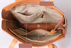 Handmade Genuine Leather Handbag Tote Purse Handbag Shoulder Bag Purse For Women - EverHandmade