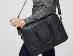 Handmade Leather Mens Cool Messenger Bag Work Bag Business Bags Briefcase Bag for men
