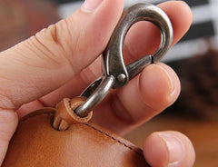 Genuine Leather Mens Cool Key Wallet Car Key Change Coin Card Holder Car Key Case for Men