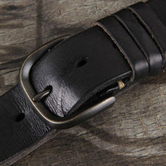 Genuine Leather Punk Rock Biker Trucker Mens Belt Men Black Coffee Belt for Men