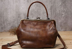 Handmade Leather handbag purse shoulder bag for women leather shopper bag - EverHandmade