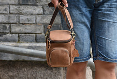 Vintage Leather Belt Pouch for Men Waist Bags BELT BAG Shoulder Bag For Men