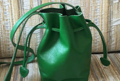 Genuine Leather Bucket Bag Shoulder Bag Crossbody Bag Handbag Purse For Women