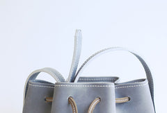 Handmade leather purse bucket phone bag shoulder bag cossbody bag purse women - EverHandmade