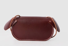 Handmade Leather cute bag purse shoulder bag small white phone crossbody bag