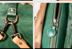 Handmade Genuine Leather Backpack Bag Bucket Bag Handbag Shoulder Bag Leather Purse For Women