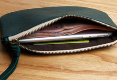 Genuine Leather billfold Long Wallet Zipper Slim Wallet Coin Change Card Wallet Purse For Women