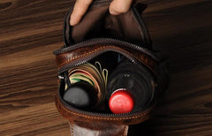 Leather Mens Cool Chest Bag Sling Bag Crossbody Sling Bags for men